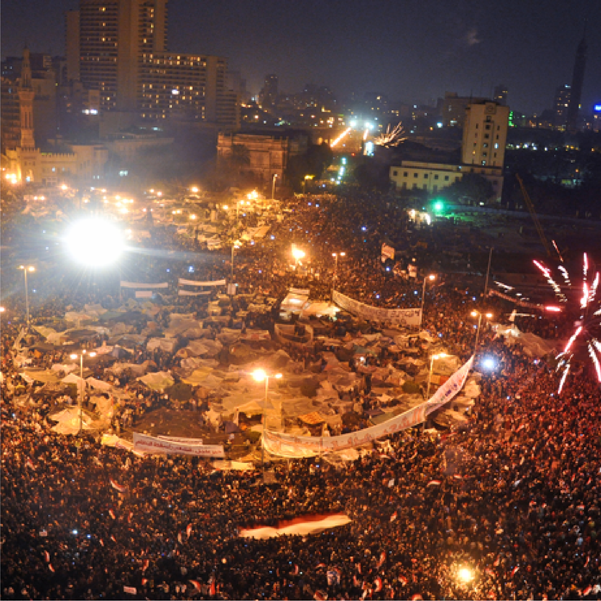 阿拉伯之春是由阿拉伯世界中的民眾透過網路起義，要求推翻專制政體的行動。